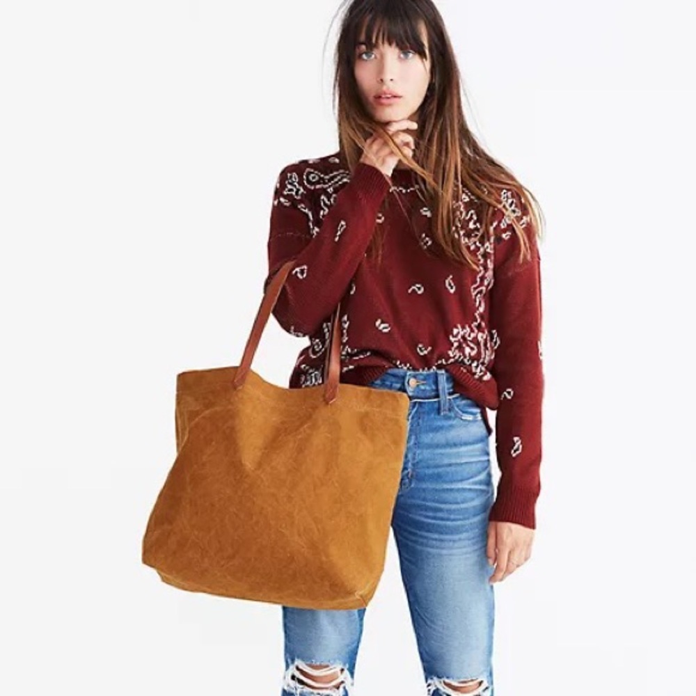 Madewell bandanna paisley print sweater NWOT size small